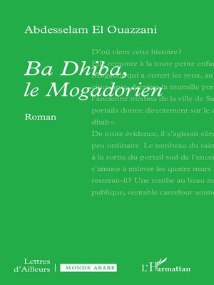 cover image of Ba Dhiba, le Mogadorien